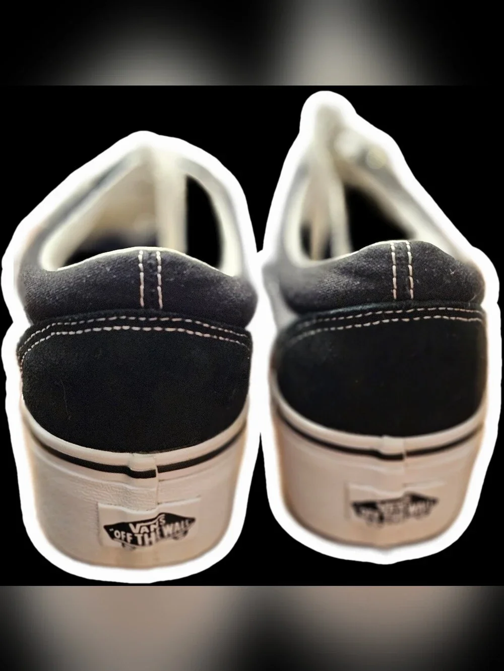 Vans Old Skool Stackform Skate Shoe Black White Wo Size 5.5 Men Size 7
